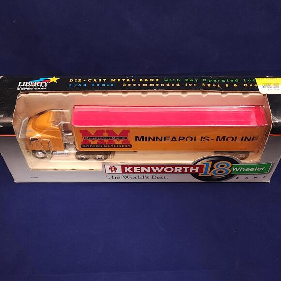 Kenworth 18 Wheeler Bank Minneapolis‑Moline Modern Machinery Vintage - Picture 4 of 7